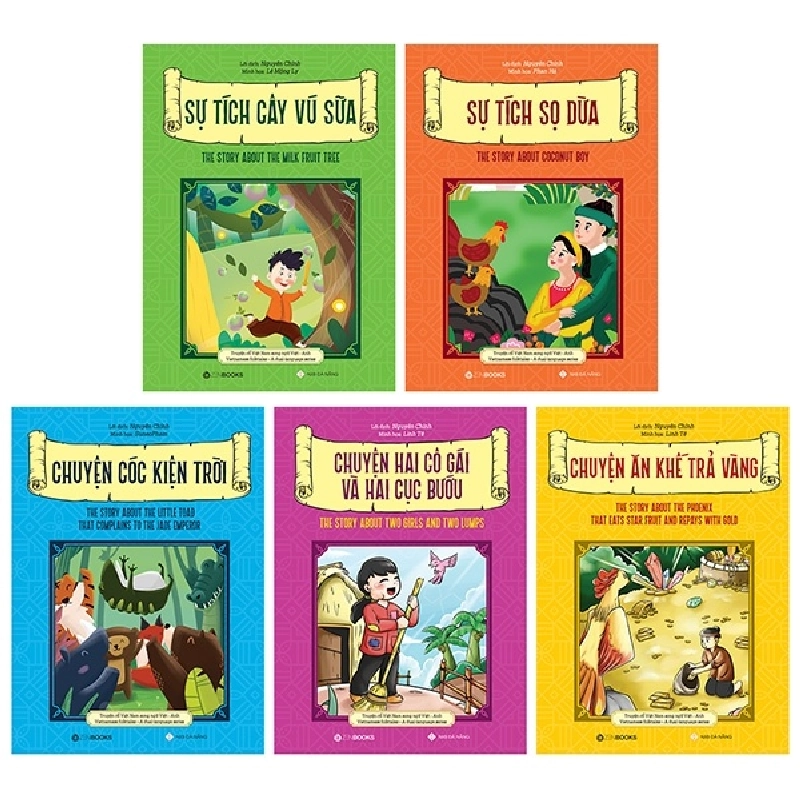 Bộ Truyện Cổ Việt Nam Song Ngữ Việt – Anh (5 Cuốn) - Lời dịch: Nguyên Chính (2019) New 100% HCM.PO 347980