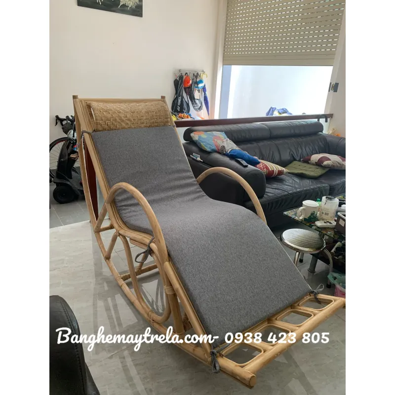 Ghế thư giãn bập bênh 100% mây tự nhiên 718233