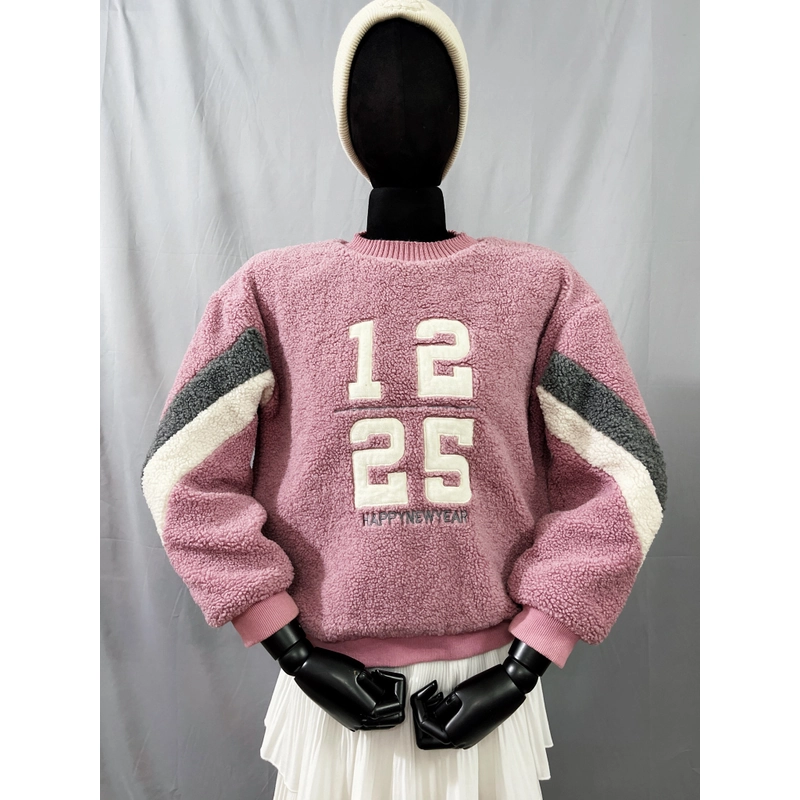 Áo sweater lông cừu lót lông 2 lớp dày dặn 327101