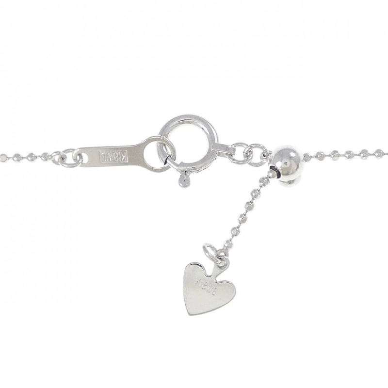 K18WG Dây chuyền kim cương chéo 0.50CT - Hàng hiệu Authentic 858129