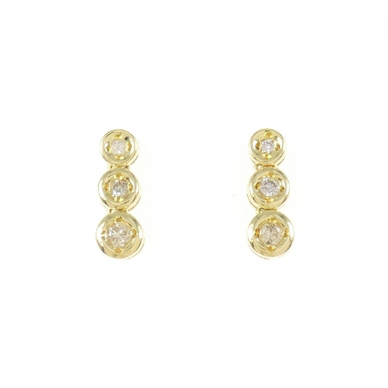 K18YG Bông tai kim cương 0.2CT - Hàng hiệu Chính hãng 876652