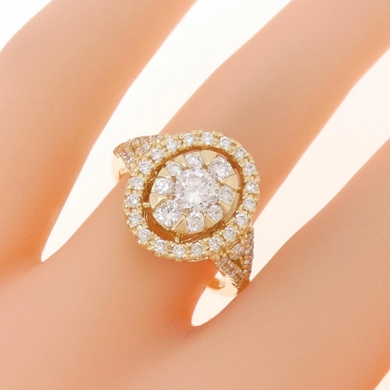 Nhẫn kim cương K18YG 0.319CT - Hàng hiệu Authentic 852899