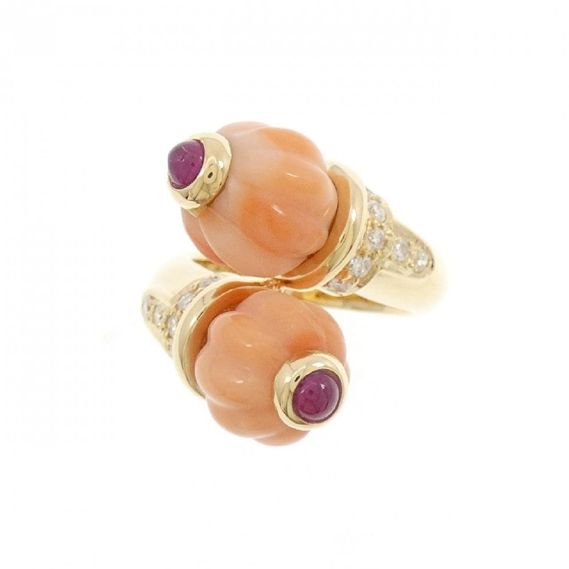 Nhẫn đá màu K18YG 665559