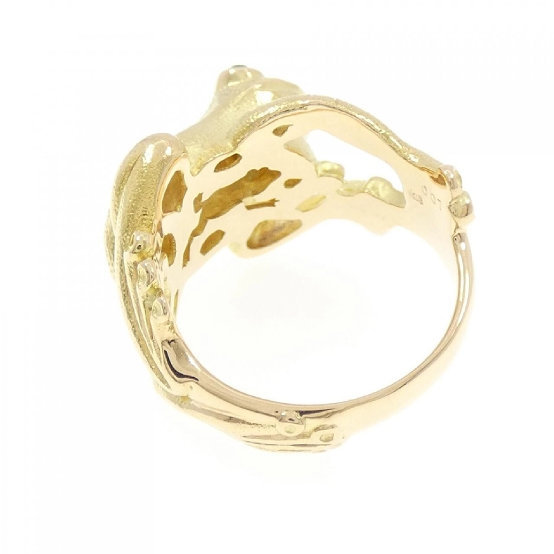 Nhẫn ngọc lục bảo K18YG 0.07CT - Hàng hiệu Authentic 853041