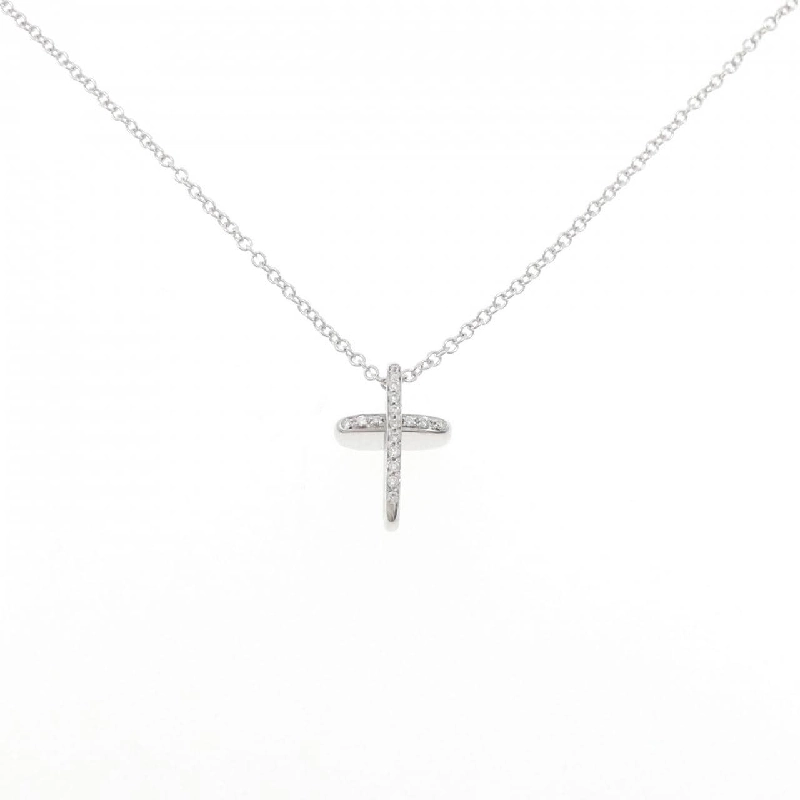 750WG Cross Diamond Necklace - Hàng hiệu Authentic 860061