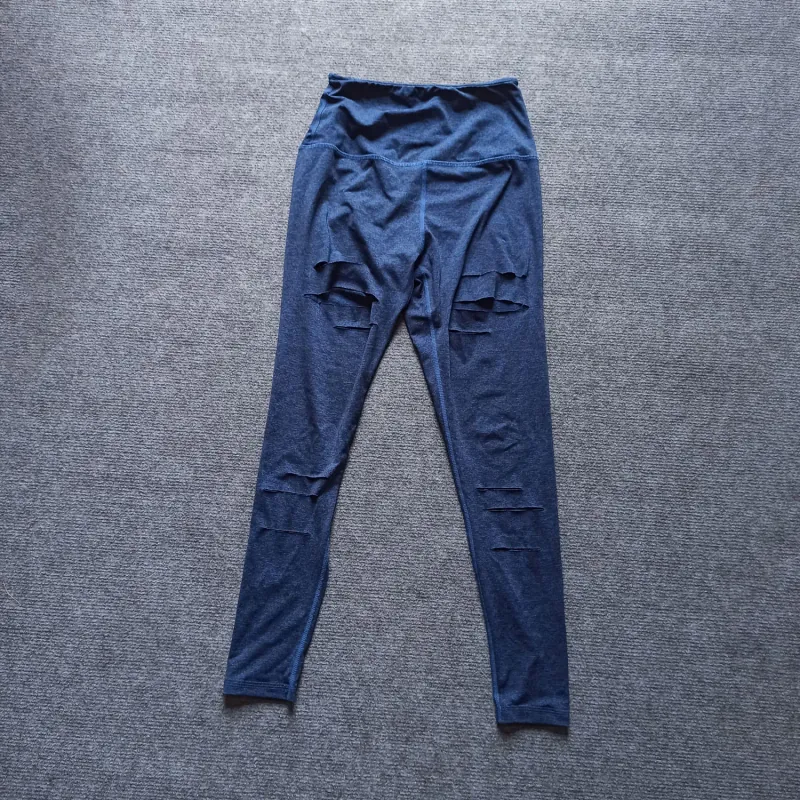 Quần thun ôm mặc tập thể dục màu xanh đen 933339