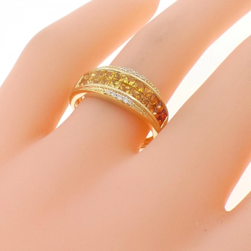 Nhẫn Sapphire K18YG 1.25CT - Hàng hiệu Chính hãng 850594