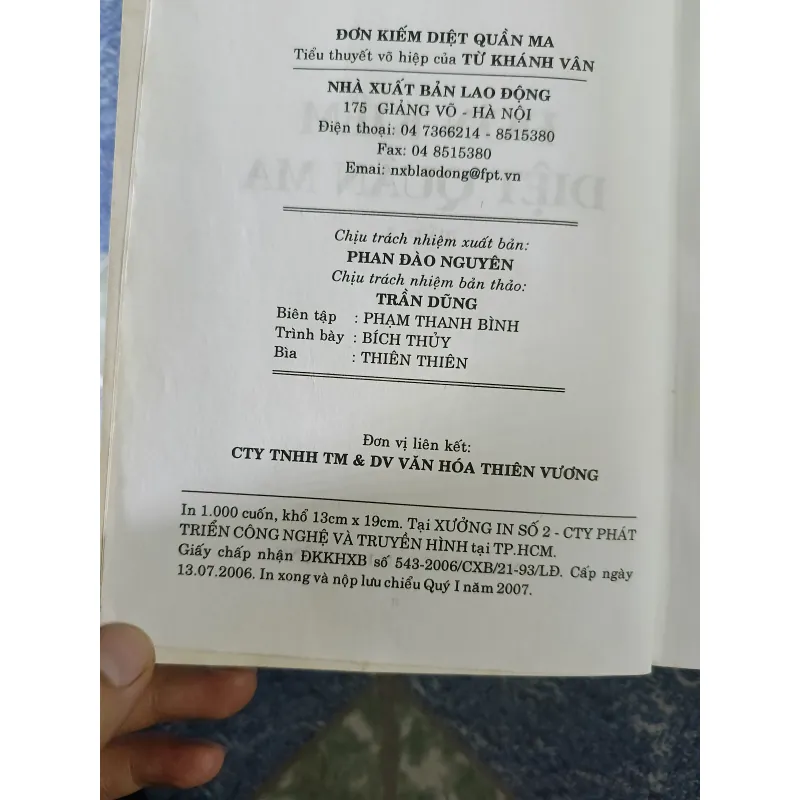 Đơn kiếm diệt quần ma ( 4 tập) - Từ Khánh Vân 791713