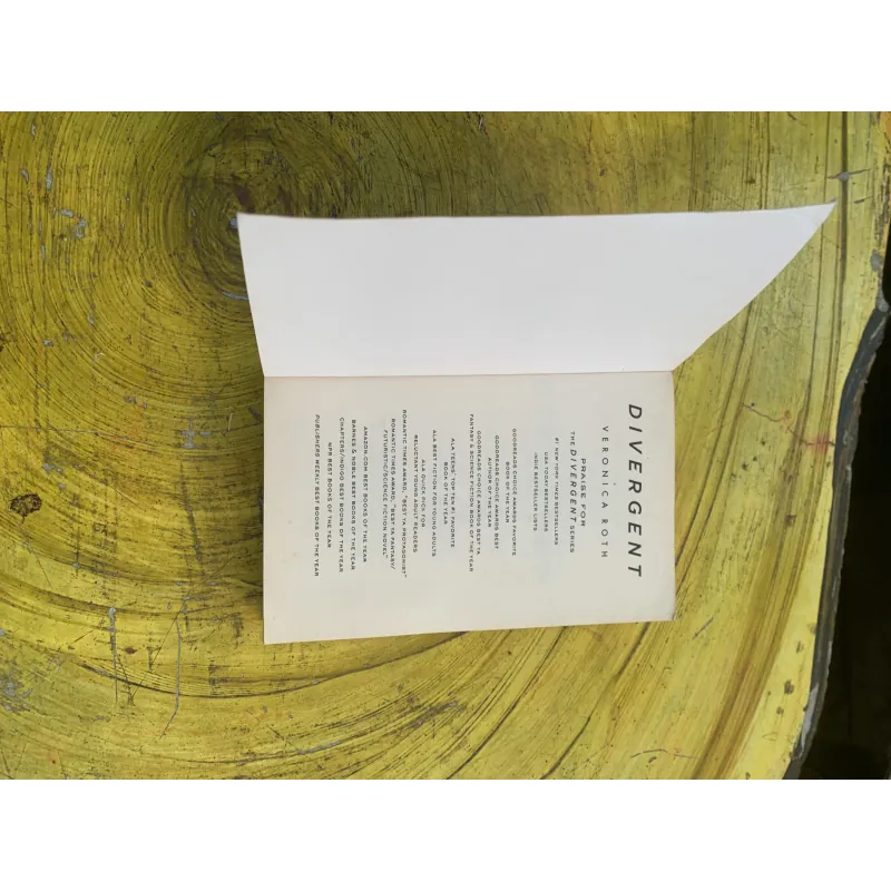 DIVERGENT- VERONICA ROTH- ONE CHOICE CAN TRANSFORM YOU 763283