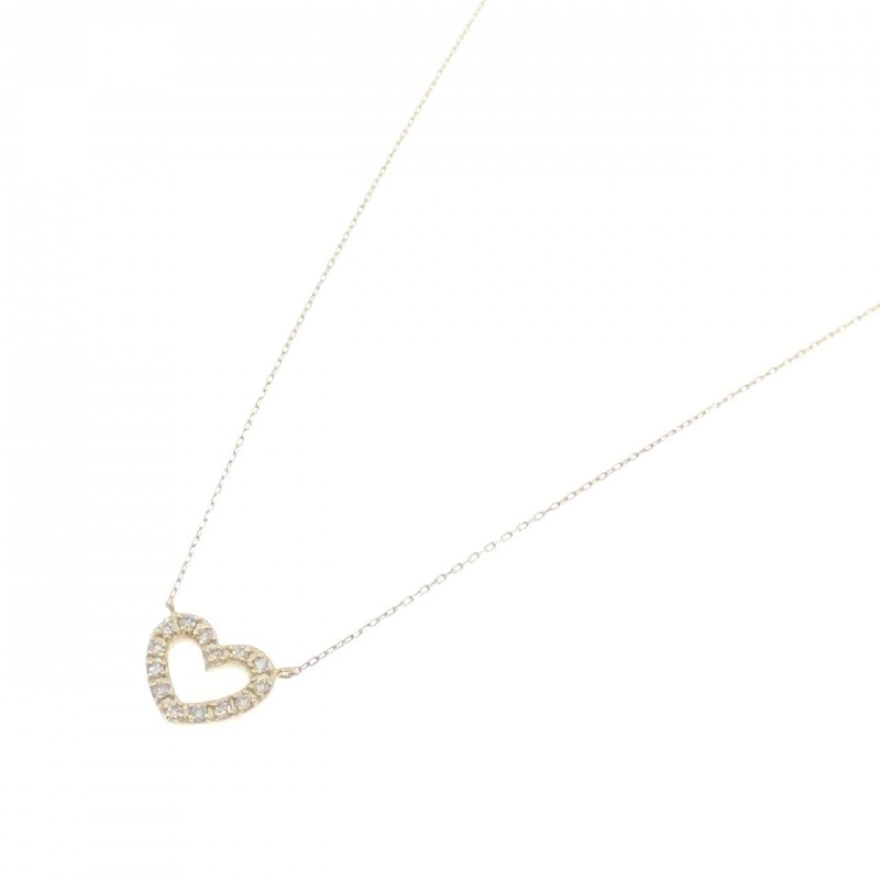 K10YG Dây chuyền hình trái tim kim cương 0.10CT - Hàng hiệu Chính hãng 860218