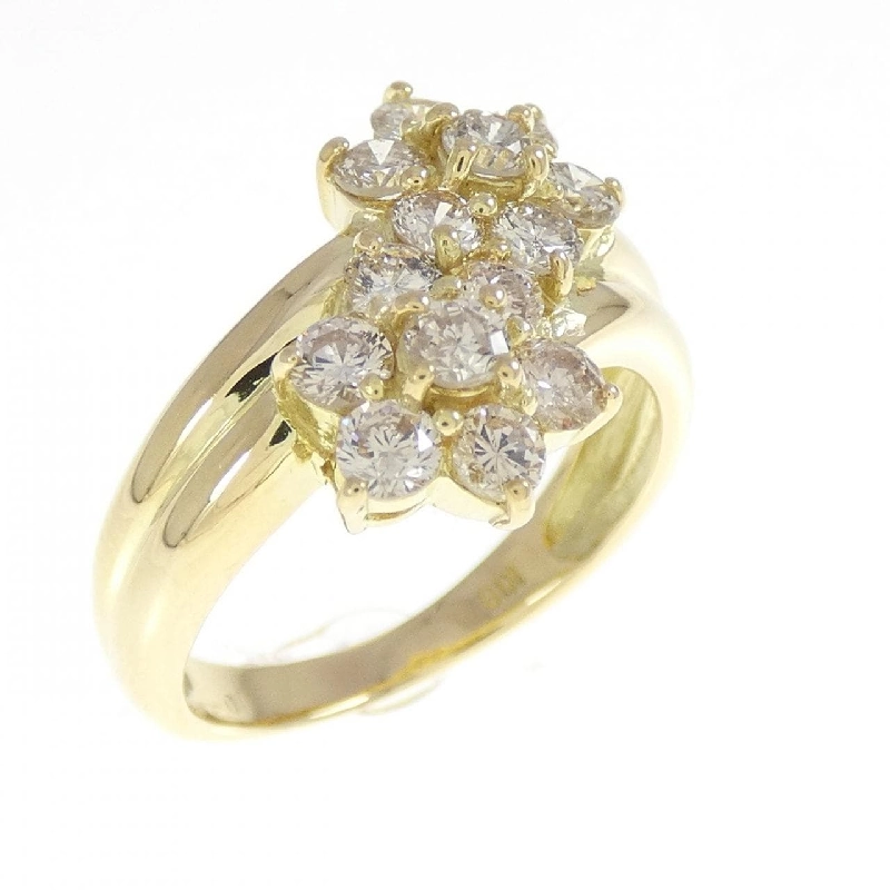 Nhẫn kim cương hoa K18YG 1.0CT - Hàng hiệu Authentic 851601