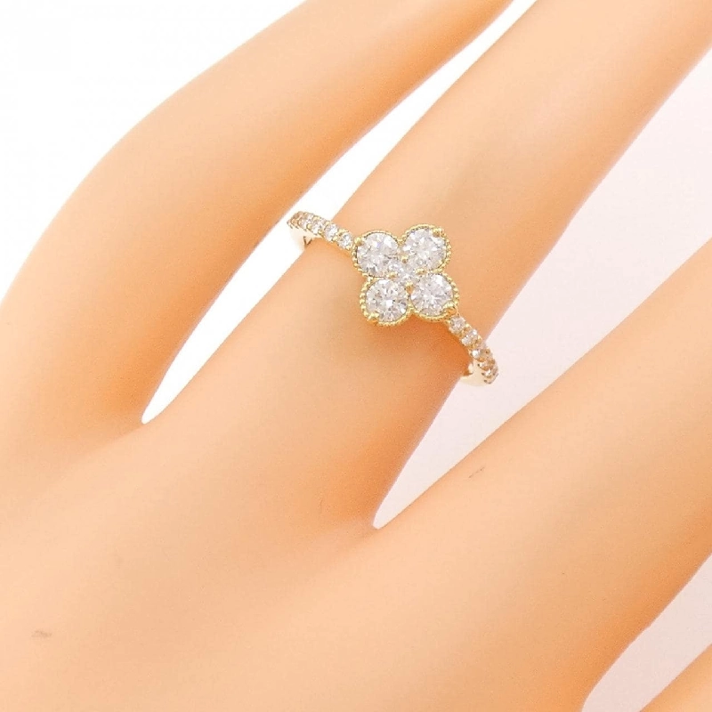 Nhẫn kim cương hoa K18YG 0.501CT 672099