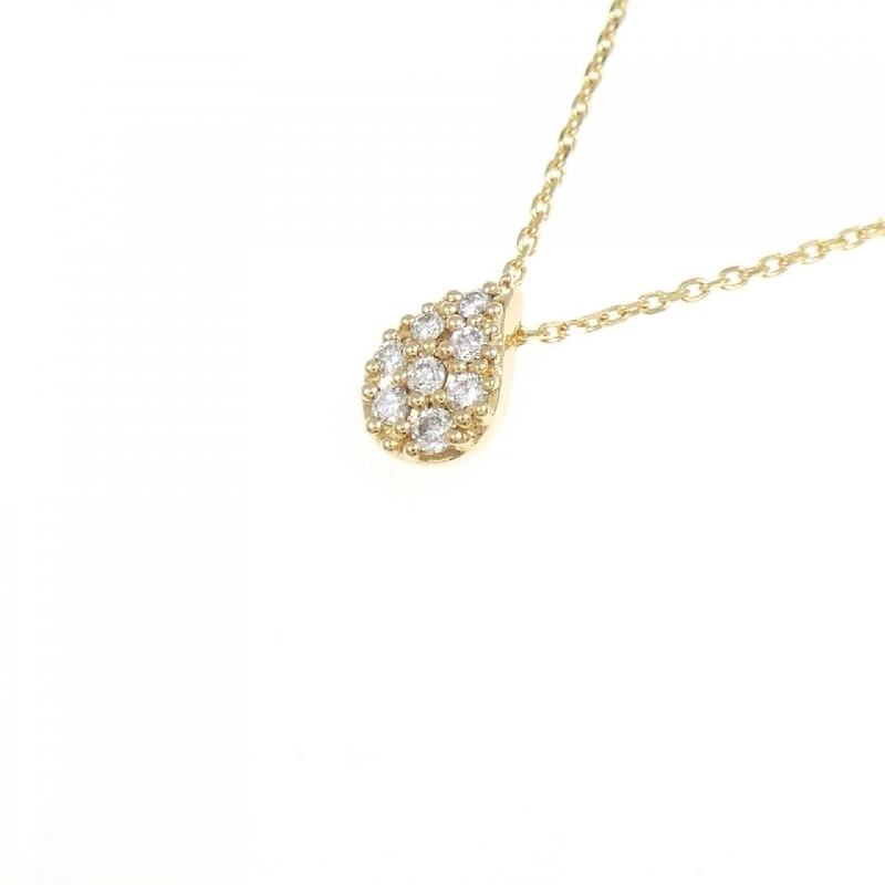 K18YG Pave Diamond Necklace 0.07CT - Hàng hiệu Authentic 861471