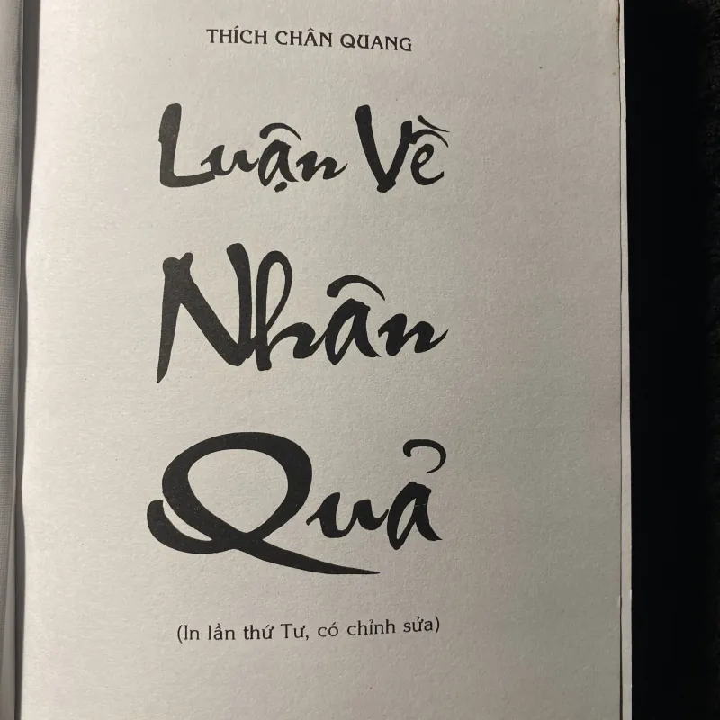 Luận về Nhân Quả- Thích Chân Quang 1044415