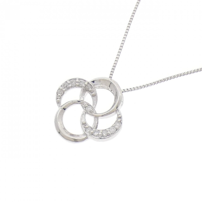 K18WG Dây chuyền kim cương 0.05CT - Hàng hiệu Chính hãng 857004