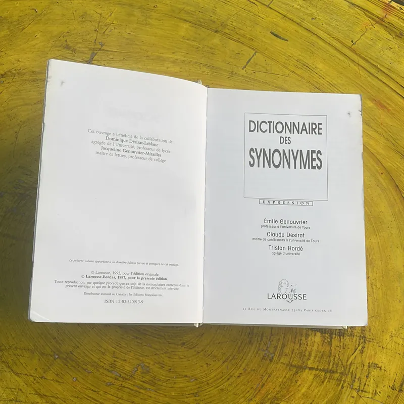 DICTIONNAIRE DES SYNONYMES- LES DICOS D’OR 697196