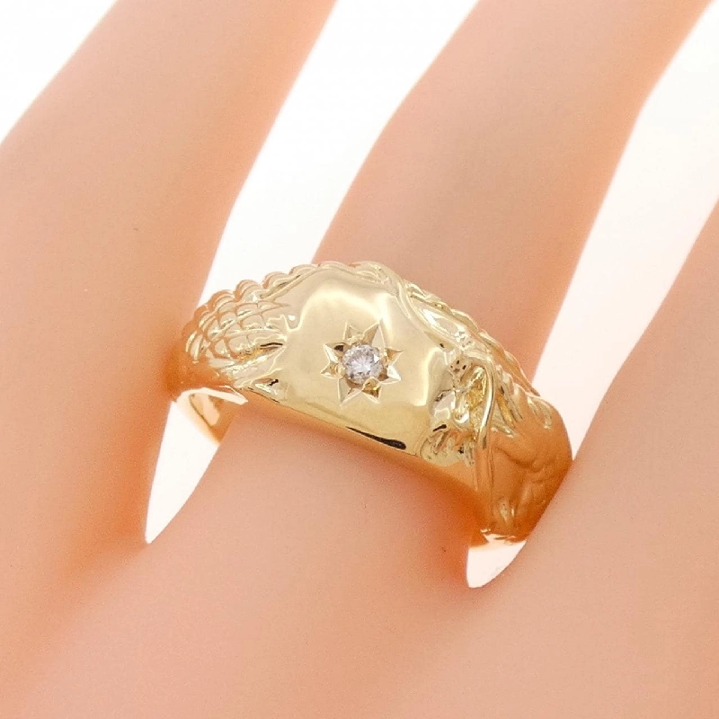 Nhẫn kim cương rồng K18YG 0.03CT - Hàng hiệu Authentic 846758