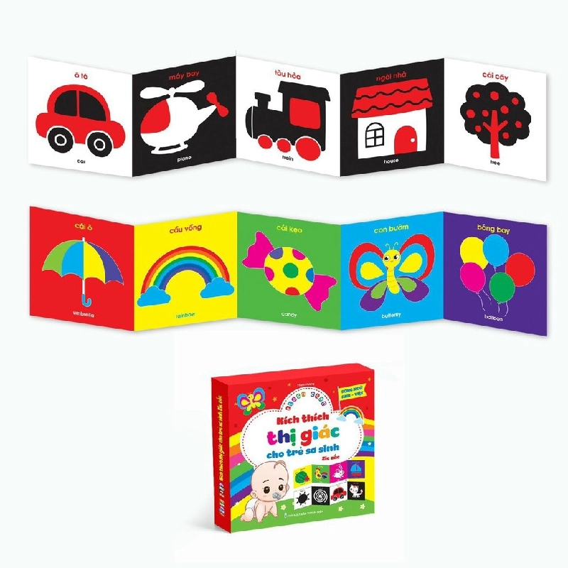 Thẻ Flashcard Kích Thích Thị Giác Cho Trẻ Sơ Sinh 0-1 Tuổi Zic Zắc 531098