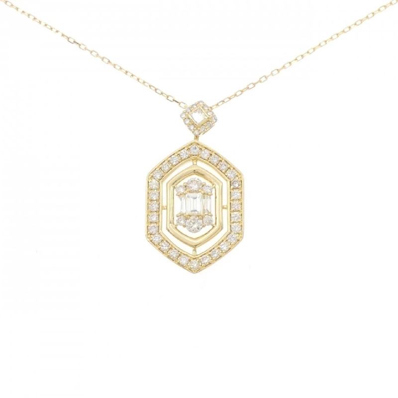 K18YG Dây chuyền kim cương 1.00CT - Hàng hiệu Chính hãng 860749