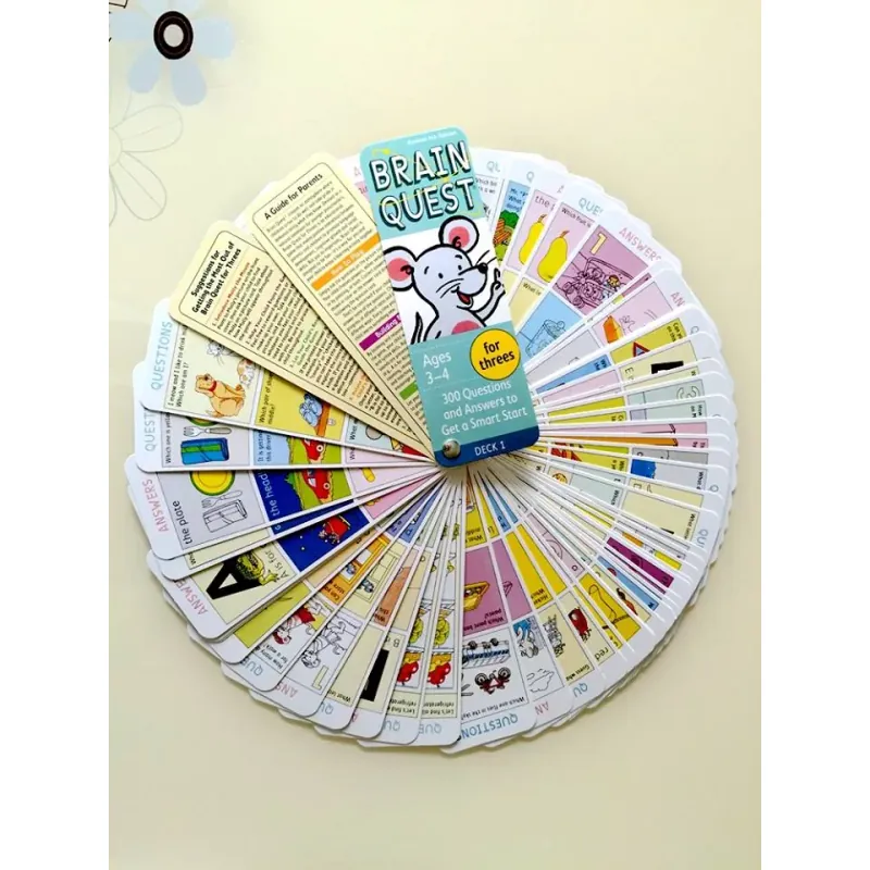 Brain quest 2-6 tuổi (Sách nhập) - 4 hộp thẻ 759578