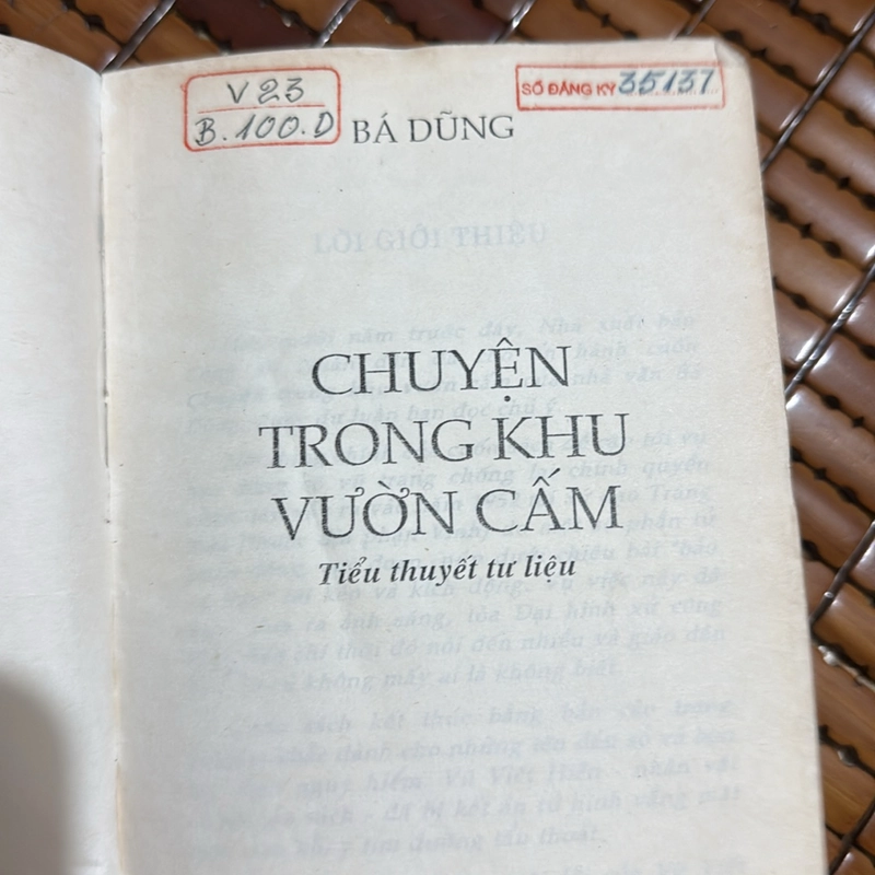 Chuyện trong khu vườn cấm - Bá Dũng 522611