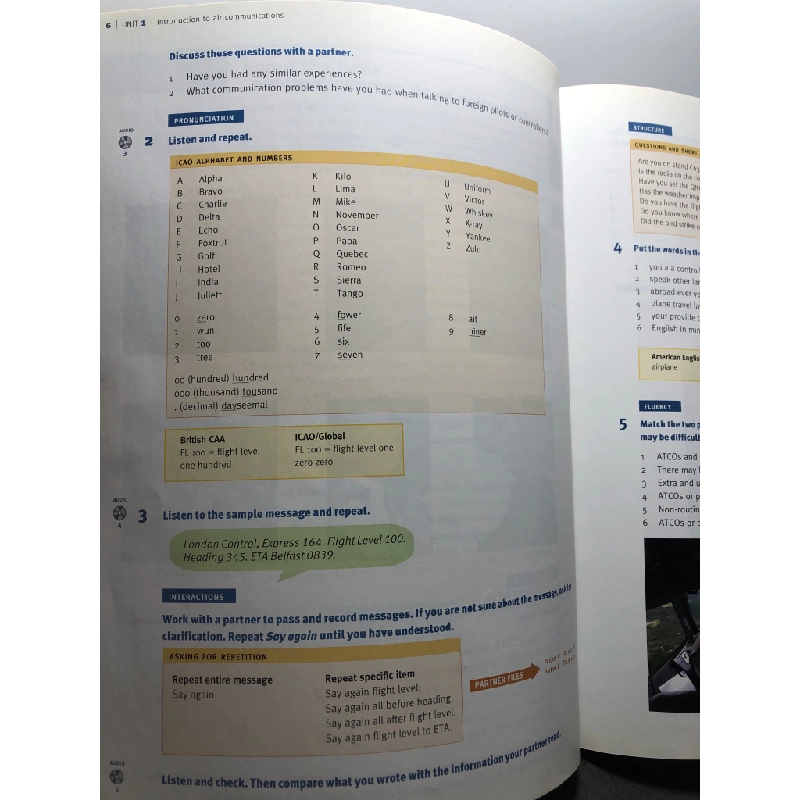 English for aviation for pilots and air traffic controllers mới 80% bẩn nhẹ kèm CD Sue Ellis và Terence Gerighty HPB2808 HỌC NGOẠI NGỮ 251303