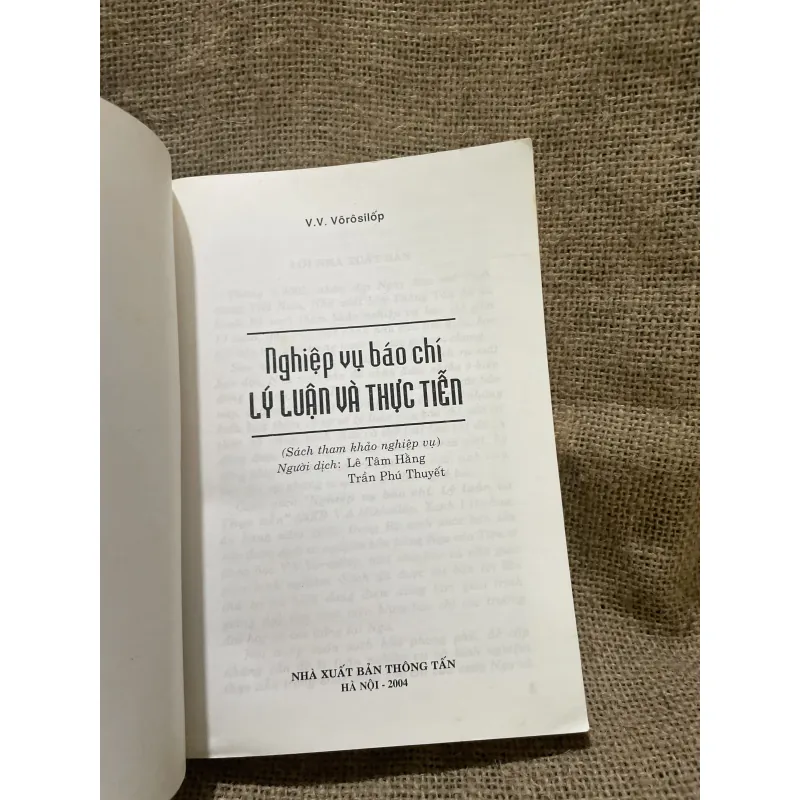 Nghiệp vụ báo chí lý luận & thực tiễn V.V. Vỏoosiloosp-400 trang  958234