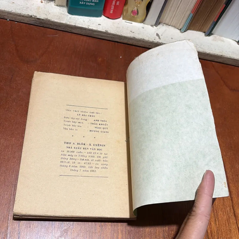 [Sách 8x] - II Thơ: BLÔK EXÊNIN - Tế Hanh (Giới Thiệu) - Thuý Toàn (Tuyển Chọn) - 1983 797092