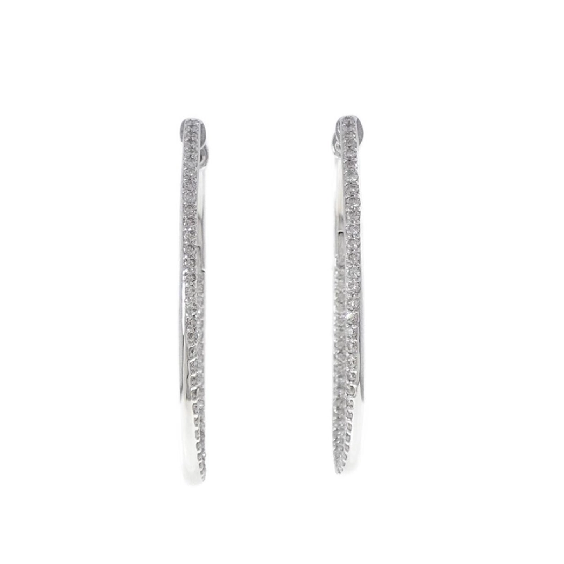 K18WG Bông tai kim cương 1.00CT - Hàng hiệu Chính hãng 869960