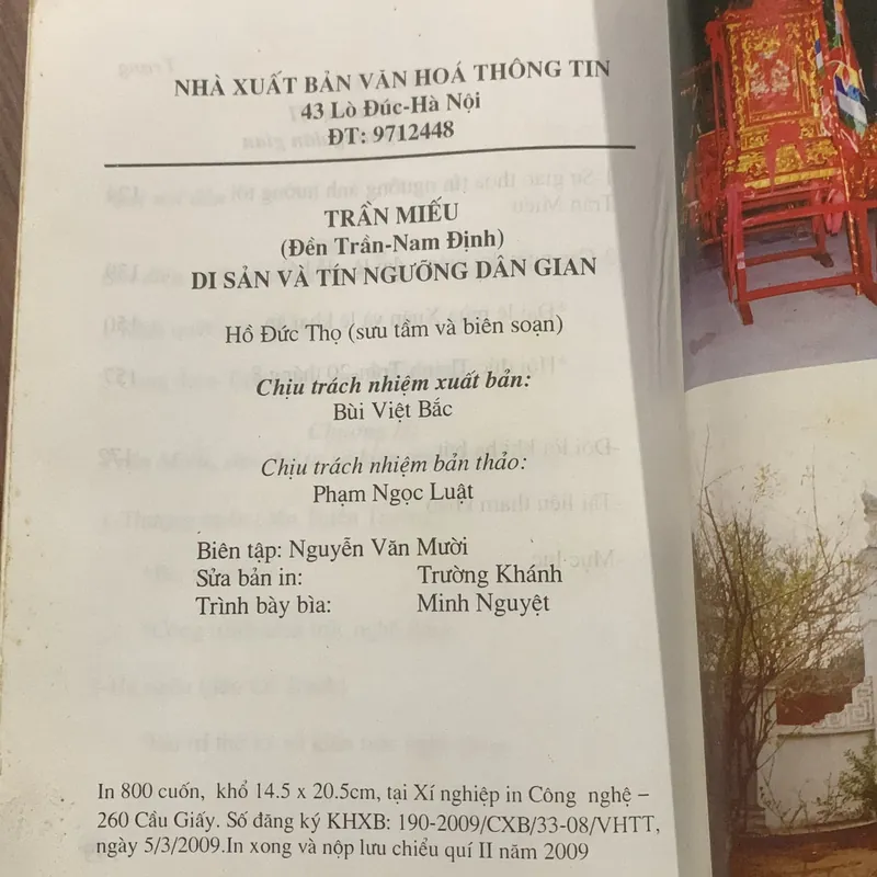 Trần Miếu, di sản và tín ngưỡng dân gian, Hồ Đức Thọ biên soạn 697104
