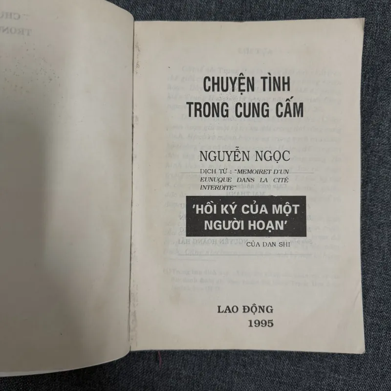 Chuyện tình trong cung cấm: Hồi ký của một người hoạn - Dan Shi 798055