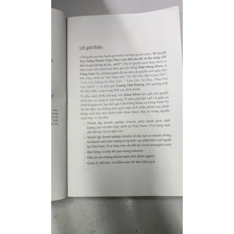 Bí Quyết Tay Trắng Thành Triệu Phú 👤 Tác giả: Adam Khoo 1022625