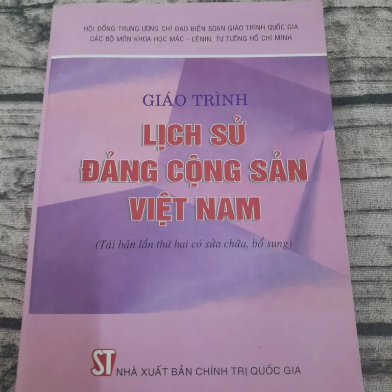 Giáo trình Lịch sử Đảng Cộng Sản Việt Nam. Hội đồng Trung ương Chỉ đạo Biên soạn 700530
