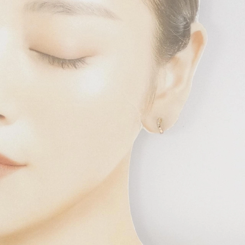 K18YG/K18PG Bông tai kim cương - Hàng hiệu Authentic 872453