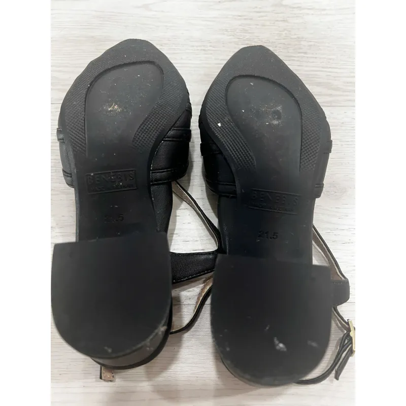 BENEBIS Giày Nữ Size 21.5cm Màu Đen Gót Cao 5cm 990095