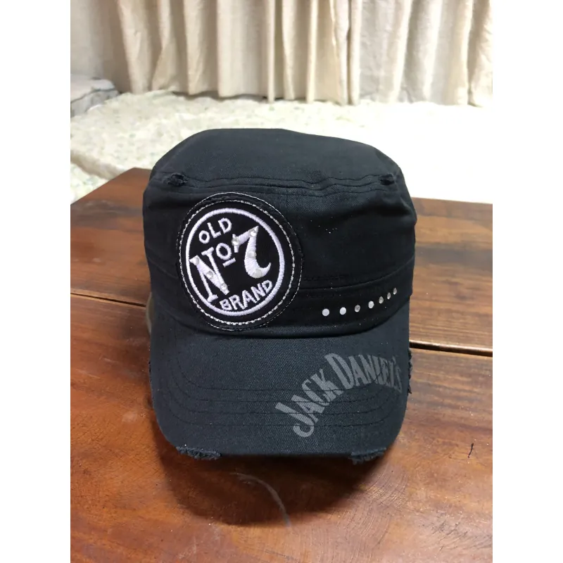 Nón kiểu chóp vuông đen hoạ tiêt thêu tay - xuất khẩu xịn - ship ngẫu nhiên. 520078