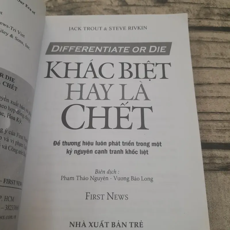 Khác biệt hay là chết Differentiate or Die. JACK TROUT. 2nd 688828