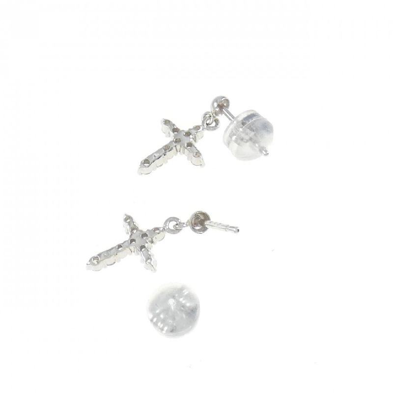 PT Bông tai kim cương chéo 0.26CT - Hàng hiệu Authentic 871932