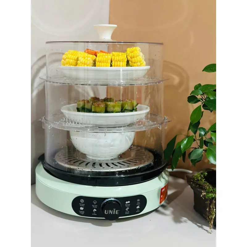 Nồi hấp Unie UE680 dung tích lớn 15L, 3 tầng hấp, gợi ý thời gian hấp 799324