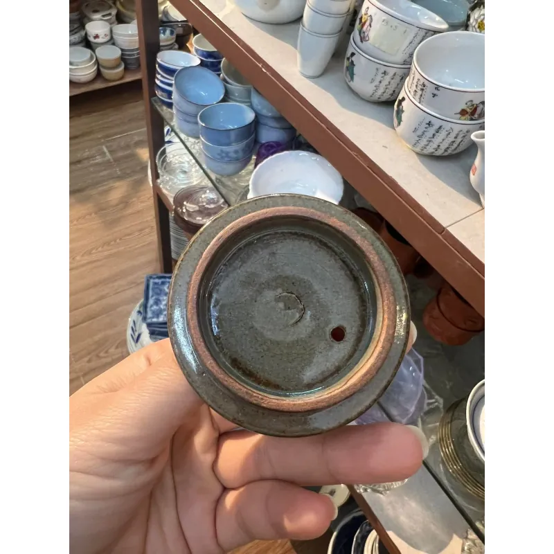 Ấm trà sứ cổ điển dung tích 250ml màu xám đậm 603010