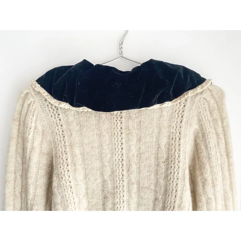 MỚI 98% *** ÁO LEN ZARA CỔ TRÒN TAY BỒNG* ~GIÁ HÃNG 500K *SIZE S* TẶNG QUÀ 0Đ FREESHIP 591515