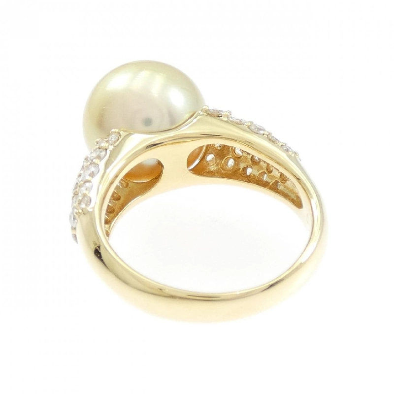 Nhẫn ngọc trai trắng K18YG 12.3mm - Hàng hiệu Chính hãng 851597