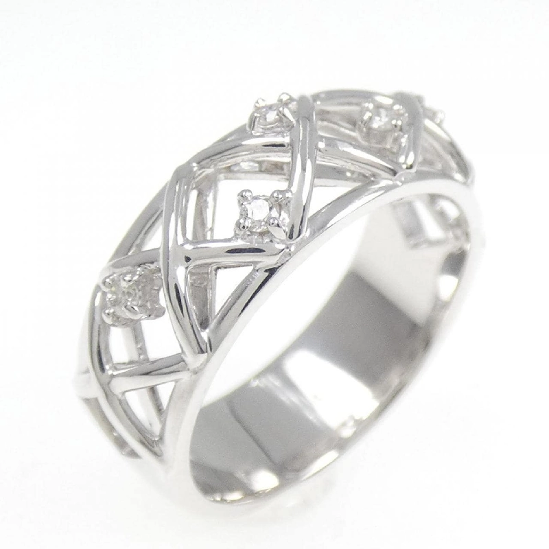 Nhẫn kim cương K18WG 0.07CT 672839