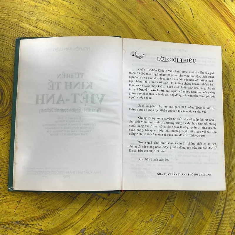TỪ ĐIỂN KINH TẾ VIỆT - ANH - NGUYỄN VĂN LUẬN 701182