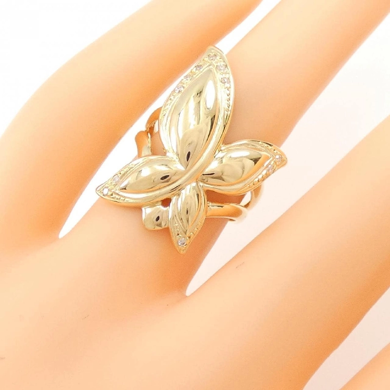 Nhẫn kim cương bướm K18YG 0.07CT - Hàng hiệu Authentic 855369