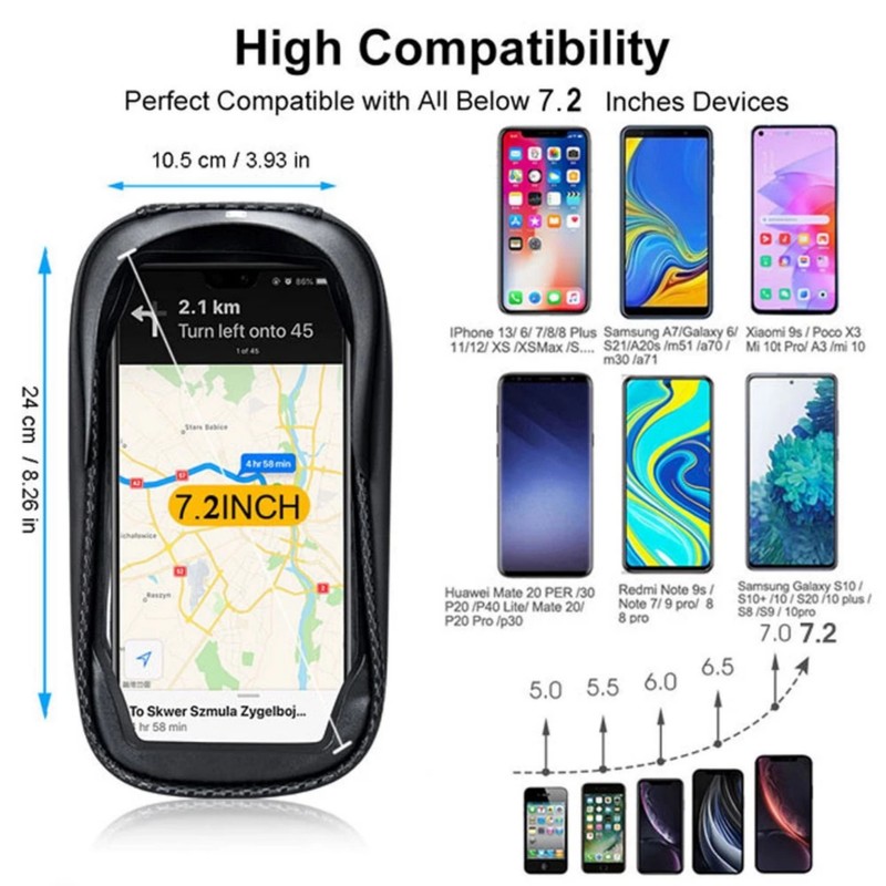 Túi đựng điện thoại đồ đạc nhỏ treo trước xe đạp 78820