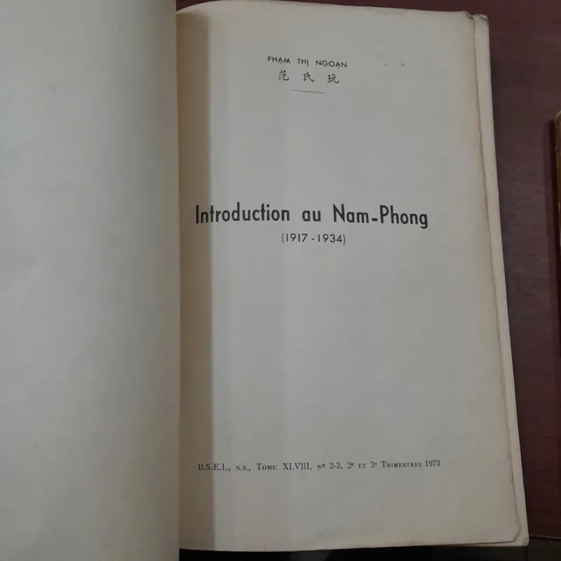 INTRODUCTION AU NAM PHONG ( 1917 - 1934 ) - PHẠM THỊ NGOẠN 994939