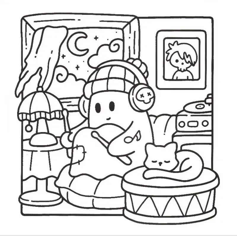 Tập tranh tô màu Little Spooky 160gsm 717633