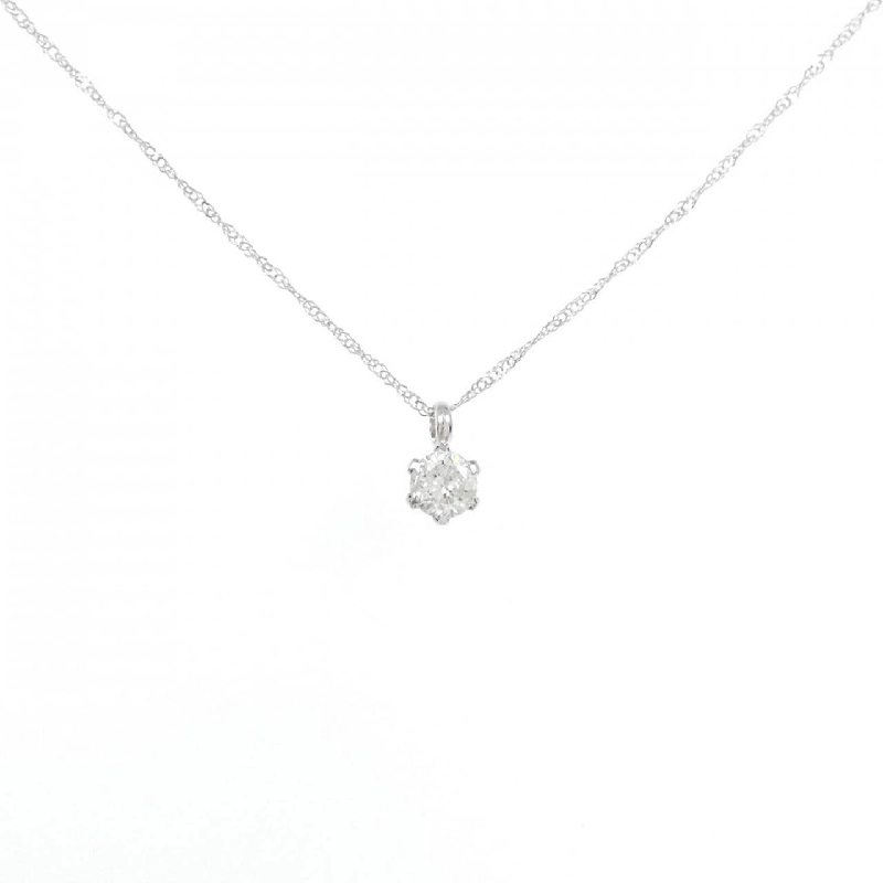 K18WG/750WG Solitaire Dây chuyền kim cương 0.2CT - Hàng hiệu Chính hãng 864840