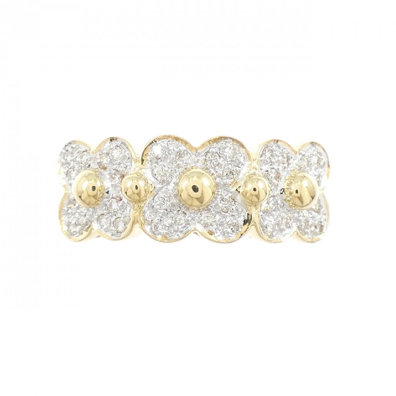 Nhẫn kim cương hoa K18YG/K18WG 0.20CT - Hàng hiệu Authentic 854144